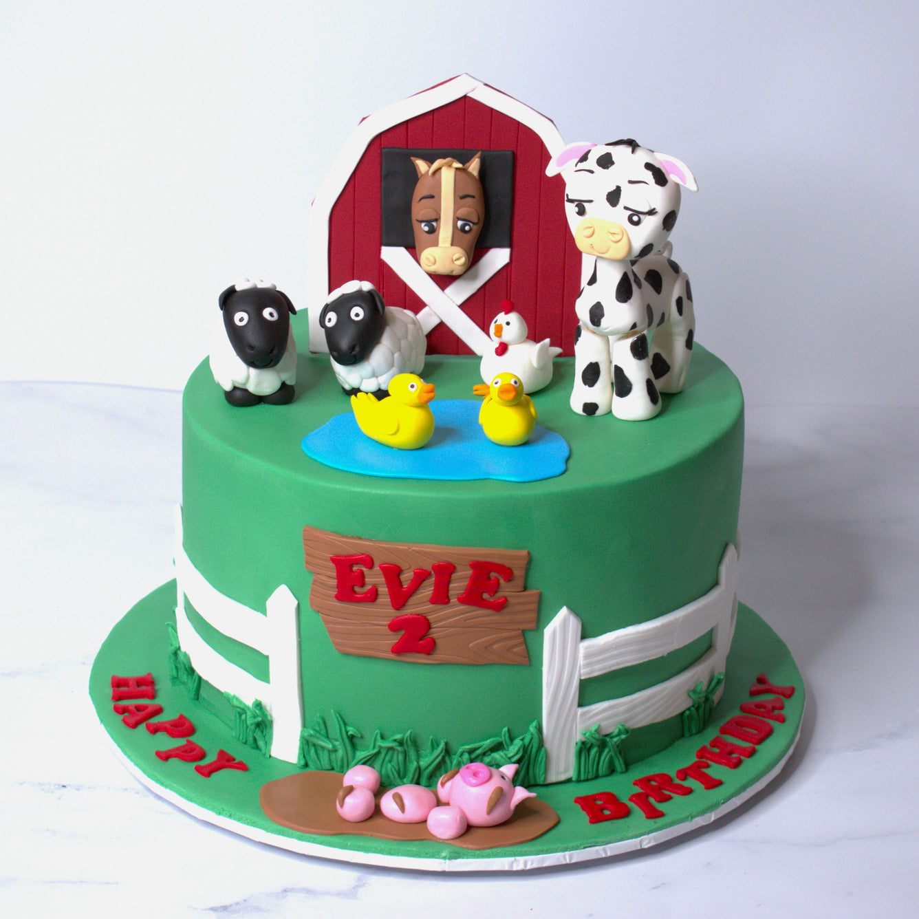 Farm Animal Cake